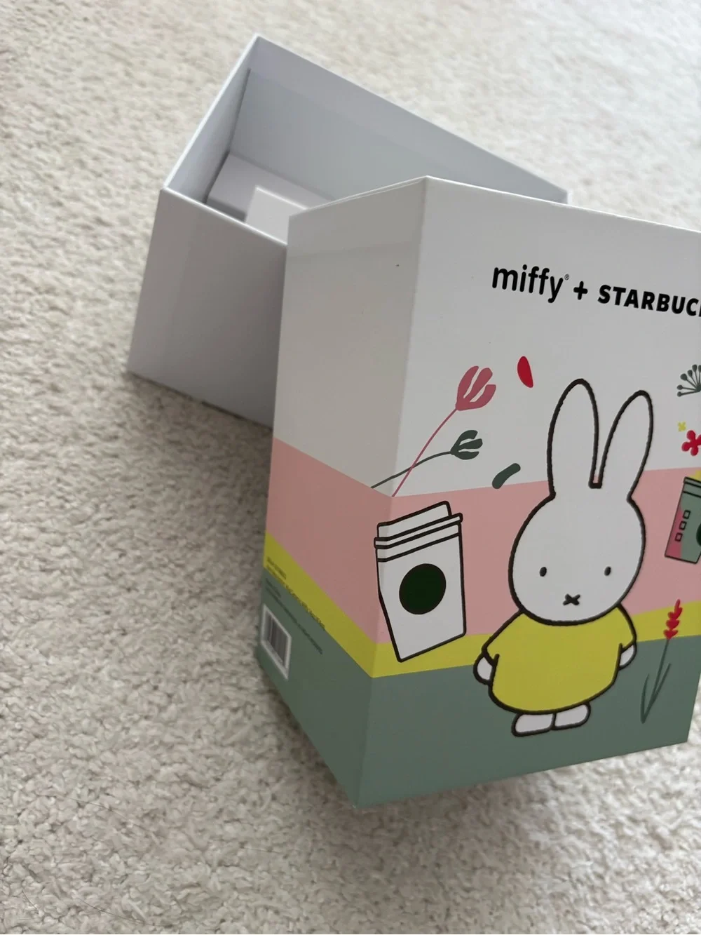 Miffy x Starbucks Decorative Gift Storage Box - White, Yellow, Pink, Green